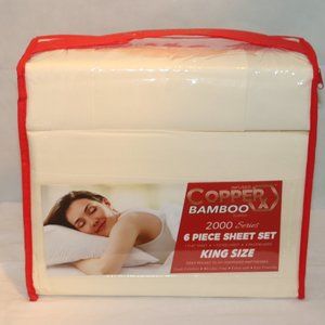 Copper Bamboo King/California King Sheets